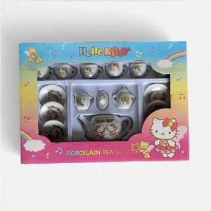 2012 Hello Kitty Fairy Collectible Porcelain Tea Set- New in Box